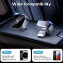 Wireless CarPlay Adapter & Android Auto Dongle, Fast Auto-Connect, Compact Plug & Play Wireless CarPlay Converter for iPhone & Android, USB/USB-C, No Delay, Seamless Reconnection (Black)