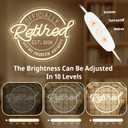 Retired Neon Sign 2026 Officially Retired Led Sign Dimmable Neon Lights Happy Retirement Decorations Funny Retirement Gifts for Men Women Dad Coworkers