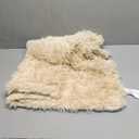 Bedsure Waterproof Dog Blankets for Medium Dogs - Calming Cat Blanket for Couch Protector Washable, Long Faux Fur Pet Throw Blanket for Puppy, Reversible Furniture Protection, 30"x40", Cream