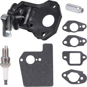 16620-Z8D-305 Thermo Wax Assembly & 16600-Z8B-900 Choke Control for Honda GCV160 GCV160A0 GCV160LA0 GCV160LA1 GCV190 GCV190LA HRX217 HRR216 Lawn Mower Engine Parts - with Spark Plug Gaskets