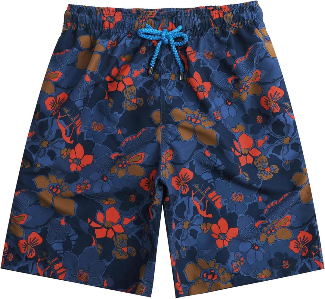 KAILUA SURF Big and Tall Mens Swim Trunks, 9" Mens Designer Bathing Suit Boardshorts (3XL, D30)