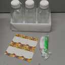 AuroTrends 16 oz Glass Bottles with Lids 6Pack, 480ml Glass Juicing Bottles for Juicing, Water, Kombucha - Portable Breastmilk Storage Bottle(16fl.oz, Set of 6)