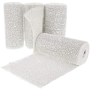 4 Pack Plaster Cloth Rolls for Belly Casting 6 in x 15 ft - Gauze Bandages for Mask Making - Wrap Strips for Paper Mache Paste Sculptures - Arts and Crafts
