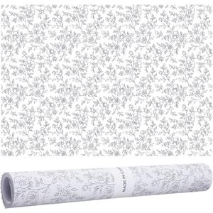 Gersoniel 10 Sheets Drawer Liners for Dresser Scented Drawer Liners Non Adhesive Scented Paper for Fragrant Home Shelf Closet(Lavender,Novel Style)