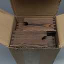 4 Set Wooden Tiered Risers Display Stands for Vendor Events,Stackable Wood Cupcake Display Stand,Farmhouse Decor Wood Dessert Table Display Set,Vendor Booth Display Items,Food Display Risers for Party (Dark Brown)