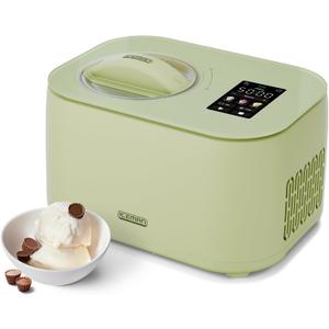 Iceman by Chefman Trio Ice Cream Maker | No Pre-Freezing with Built-In Compressor | for Ice Cream, Froyo, Sorbet, Sherbet, Italian Ice, Frozen Yogurt & More | (2) 20oz Containers & Lids