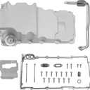 302-2 LS Oil Pan Kit Fits for LS1 LS2 LS3 LS6 5.7L 5.3L 6.5L Engine Chevy Camaro Nova Pontiac Ventura Oldsmobile Omega GM F-body G-body Aluminum Swap Retrofit Oil Pan Kit