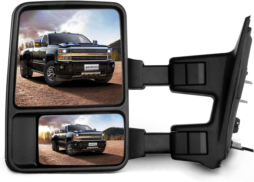 SCITOO Driver Side Mirror fit 2008-2016 for Ford for F250 for F350 for F450 for F550 Super Duty Manual Control