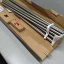 TONIAL 1 Inch Double Curtain Rods for Windows, 72 to 144 Inch, Silver