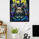 Trends International Five Nights at Freddy's: Into The Pit - Key Art Wall Poster, 34L x 22.4W, Black Framed Version