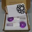 ICE BEAUTY BALLS for FACIAL, 2PCS Purple Facial Roller for Cold Facial Massage Face Roller Balls with Anti-Freeze Liquid to Reduce Puffiness, Pores, Wrinkles