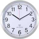 Atomic Analog Wall Clock, 12Inch Radio Controlled Sets Automatically Wall Clock Decorative for Living Room Office School