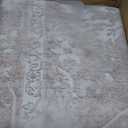 Madane 8x10 Area Rugs for Living Room, Machine Washable Vintage Neutral Rug with Non-Slip Backing, Soft Large Throw Rug, Thin Carpet for Bedroom Dining Room Farmhouse (8 x 10, Beige/Brown)