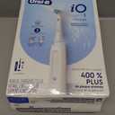 Oral-B iO Deep Clean Rechargeable Electric Powered Toothbrush, White with iO Series 3 Limited, 2 Brush Heads and Travel Case - Pressure Sensor to Protect Gums - 3 Cleaning Settings - 2 Minute Timer