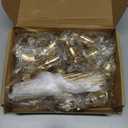 Brass Gold Candle Holders Set of 12, Metal Taper Candlestick Holders in 3 Heights - Vintage Candle Stick Holder Brass Decor - Candle Holder Centerpieces for Wedding Table Home Christmas Decoration