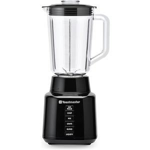 Toastmaster 5 Speed Blender with 48-oz Plastic Jar - Kitchen Blender with Stainless Steel Blades - For Fruit Smoothies & More - Multiple Speeds & Pour-Through Lid