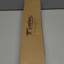 TONIAL Curtain Rods 2 pack, Telescoping Splicing 3/4 Drapery Rod 32 to 58 Inch(2.6 to 4.8 ft), Decorative Single Curtain Rods for Windows with Modern Cap Finial, Bronze