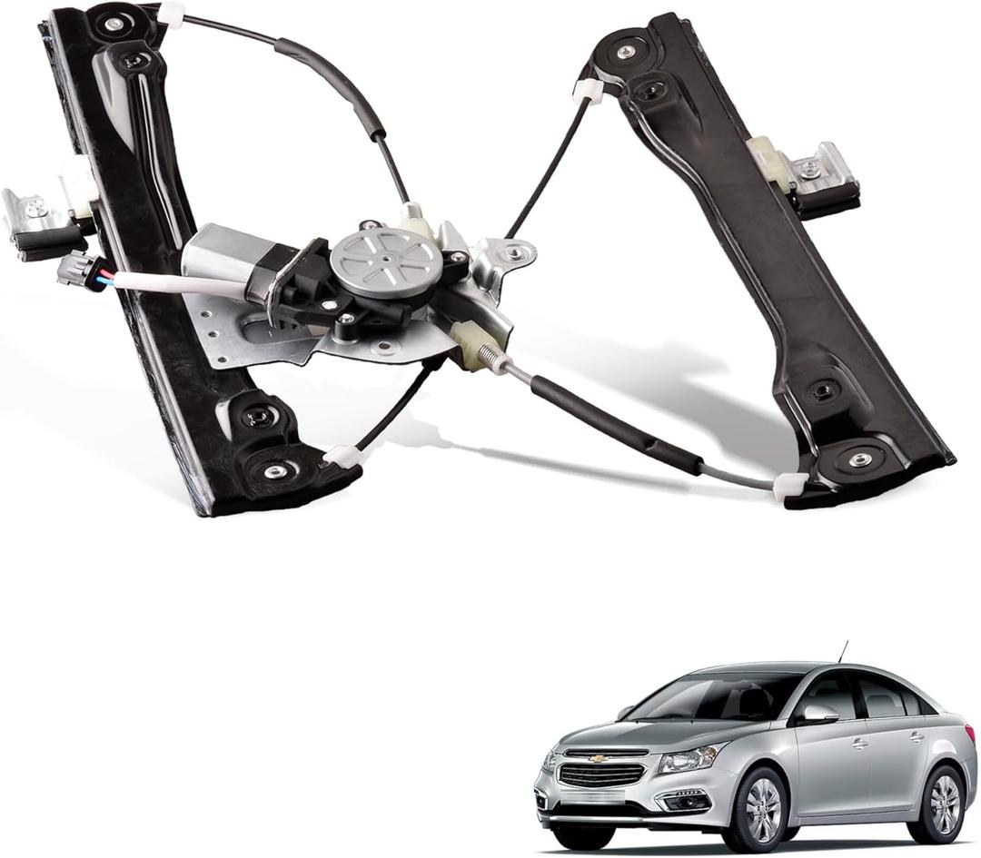Front Left Driver Side 2 Pins Power Window Regulator with Motor Assembly Compatible for Chevrolet Cruze 2012-2015 Cruze Limited 2016, Replacement 751-739