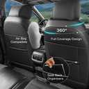 Seat Covers Custom Fit 2023-2026 Honda CR-V, Premium Faux Leather Car Seat Protector, Pet Friendly Interior Cover for CRV(Black, Full Set)