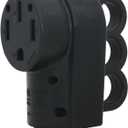 Veepeak 50 Amp RV Receptacle Female Replacement Plug NEMA 14-50R Heavy Duty 125V/250V 4 Prong Electrical Power Connector Extension Cord End with Easy to Grip Handle