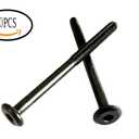 3 x 40PCS M6x80mm Stainless Steel Flat Head Hex Socket Hex Bolt Screws Countersunk Connector Fasteners for Furniture