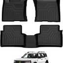T TGBROS Floor Mats for Ford Bronco Sport 2021–2026 All-Weather Black Car Floor Liners Custom Fit 2 Rows Full Set Durable & Easy to Clean
