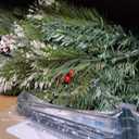 6FT Pre-Lit Artificial Christmas Tree, 300 Warm White LED Lights