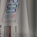 JALL 16" Large Digital Wall Mount Clock, Count Down Timer, Alarm, Big LED, RGB Color, DST, Temperature for Living Room Classroom Desk, Xmas, Birthday Gift for Senior Mom Dad (White Orange, 16 inches)