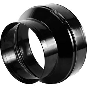 Duct Reducter 10 to 8 Air Ducting Reducer Increaser Air Duct Adapter or Round Metal Pipe Reducer for Bathroom Kitchen Ventilation Systems - Black
