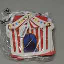 Kolldenn 12 Pcs Circus Party Favor Bags Carnival Gift Treat Bags Circus Theme Goodie Candy Totes with Handles for Carnival Themed Birthday Party Supplies