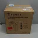 Bonsaii 12 Sheet Paper Shredder for Home Office, Heavy Duty Cross Cut Shredder with 5.5 Gal Pullout Bin, Home Shredder for CDs/Credit Card/Document/Mail, P-4 Security Level