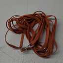 Long Leash Waterproof Training Longline Outdoor Dog Leash Great for Training, Beach, Yard, Play, Camping (30ft, Brandy red)