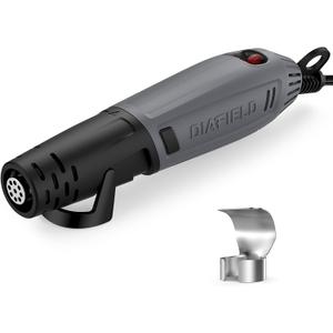 DIAFIELD Mini Heat Gun, 2 Temp Setting 302-842 Fast Heat Hot Air Gun Tool with Reflector Nozzle and 5.9Ft Cable Overload Protection for Epoxy Resin, Craft, Embossing, Shrink Wrapping & DIY