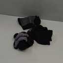 Crew Socks Women Athletic Hiking Running Cushioned Compression Socks  (4 Pairs Black) M