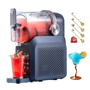 Slushie Machine for Home(88oz.),Countertop Slushy Maker with No Ice Needed, Auto-Clean,Frozen Drink,Margarita, Cocktail,Daiquiri,Frappe,Milkshake,and More Slush Smoothie 7-in-1 Pack