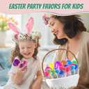 36 Pack Prefilled Easter Eggs with Toys Mini Bubble Wands Inside, Kids Easter Basket Stuffers with Bubble Blowing Toys Gifts for Kids Boys Girls Party Favors Egg Hunt Supplies