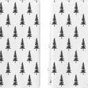 Artoid Mode Beige Xmas Tree Christmas Kitchen Towels Dish Towels, 18x26 Inch Holiday Winter Decoration Hand Towels Set of 2