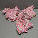 SWOMOG Kids Pajamas Sets 3PCS Short Sleeve Long Pants with Shorts Girls Boys Button Down PJS Cute Loungewear for 4T-15Years, (12-13 Years, Pink Monkey)