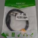 tisino XLR Female to 1/4 Inch (6.35mm) TRS Jack Lead Balanced Signal Interconnect Cable XLR to Quarter inch Patch Cable - 3.3 Feet