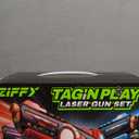 ZIFFY Laser Tag Guns Set of 4 with Vests, Multi-Functional Laser Tag Indoor&Outdoor Family Games, Birthday Gift, Group Activity, Ages 8+(Black)