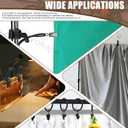 22 Packs Photography Backdrop Clips Clamps, Include 10 Curtain Ring Clips, 6 Spring Clamps, 6 Leather Background Clips Holder for Photo Studio Backdrop Background Helper Photo Clamp