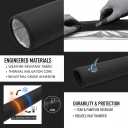 3 Layers HVAC Copper Pipe Insulation Cover, 70.86x10.03 Inch AC Pipe Insulation Outdoor, Oxford Cloth with Foil Sleeve for Protection from Sun and Cold