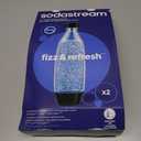 sodastream 1L Twin Pack Dishwasher Safe Slim Bottle (White)