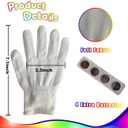 Kids Toys 12 Colors LED Gloves Cool Toys Gifts for Age 3-5 6-8 Years Old Boys Girls Halloween Costumes Light Up Gloves Stocking Stuffers Christmas Birthday Parties Gifts (1 Pairs S)