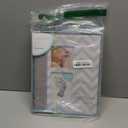 Pearhead First 5 Years Chevron Baby Memory Book, Clean-Touch Safe Ink Pad for Babys Handprint or Footprint, Gender Neutral Milestone And Pregnancy Gray