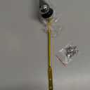 Hibbent Universal Metal Side Mount Toilet Handle Replacement Kit, Brass Toilet Flush Tank Lever with Stainless Steel Flapper Chains for Most Toilets, Chrome Finish