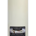 2 Pack Candle-Lite White Creamy Vanilla Swirl Scent Pillar Candle ...
