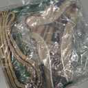 EXPAWLORER Plaid Small Dog Harness and Leash Set with AirTag Holder - Soft Padded Step in Dog Vest Harness Medium Sized Dog, No Pull Reflective Puppy Harness, Collar and Leash for Walking, Khaki S