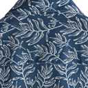 Mens Hawaiian Shirt Short Sleeve Button Down Cotton Floral Shirts Casual Tropical Beach Summer Shirts (Blue, XXXL)