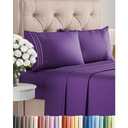 Amazon.com: Cal King Size 4 Piece Sheet Set - Comfy Breathable & Cooling Bed Sheets Set - Hotel Luxury Bedding for Women, Men, Kids, Teens, Boys & Girls - Deep Pockets, Soft and Wrinkle Free - Oeko-Tex - Purple : Home & Kitchen